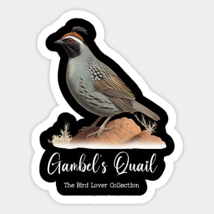 Gambel´s Quail - The Bird Lover Collection Sticker